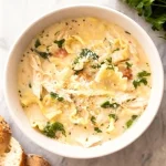 Creamy Alfredo Lasagna Soup