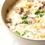 White Chicken Lasagna Soup